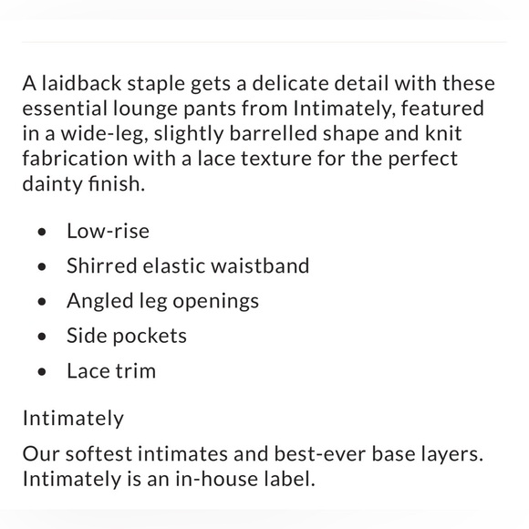 Free People Fingers Crossed Lounge Pants and Pullover never worn excellent cond - Picture 5 of 6